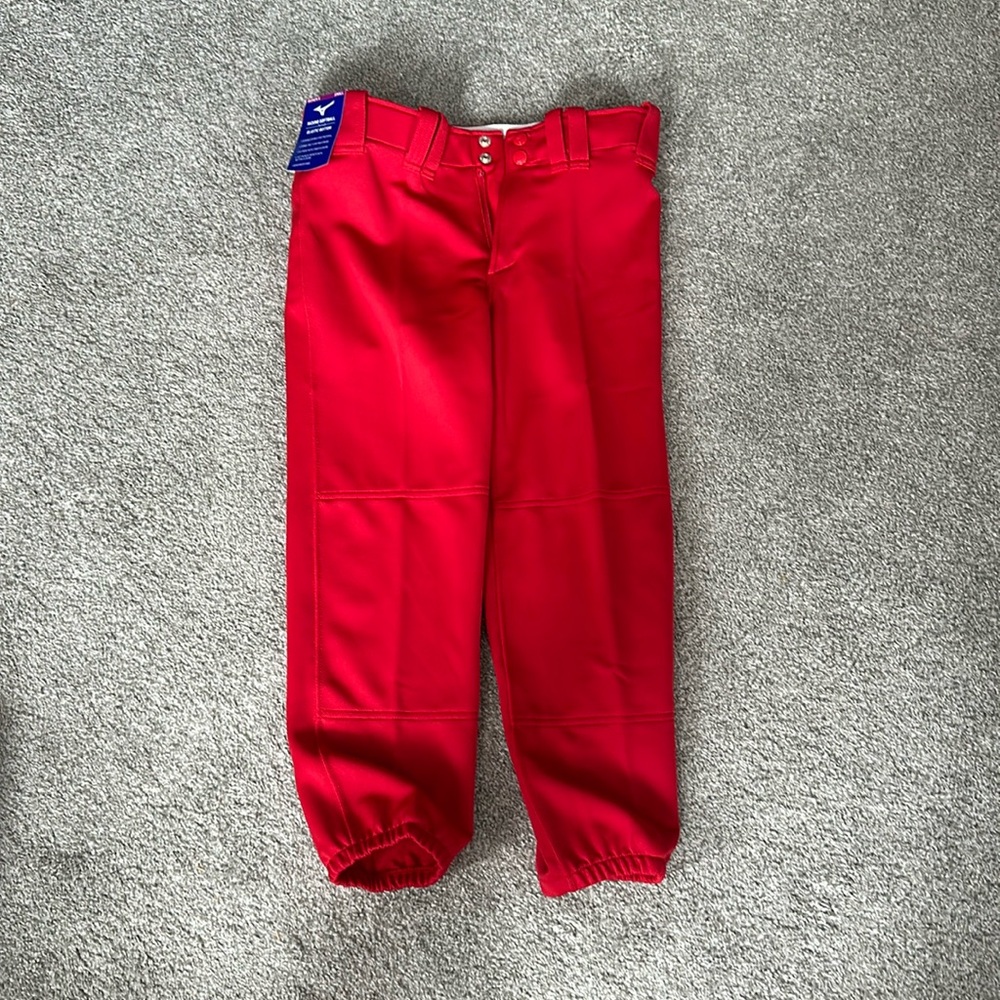 Mizuno Red Softball Pants